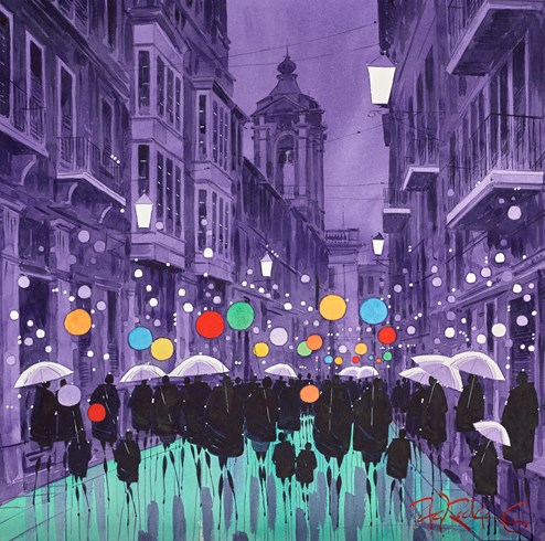 Procession by Peter J Rodgers - Original Painting on Paper
